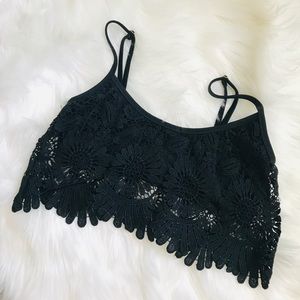 Jessica Simpson lace adjustable bikini top